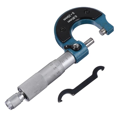 TOPBATHY 1 Pieza Micrómetro Exterior de Precisión Portátil Herramienta de Medición con Superior y Exactas