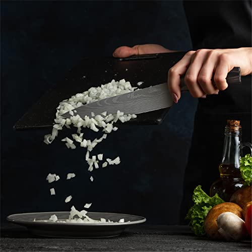 Kochmesser 20 cm GOURMEO mit Holzgriff – Edelstahl Küchenmesser