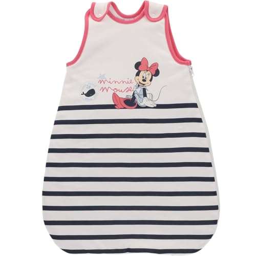 Disney - Gigoteuse bébé Minnie marinière TOG 2.5-0/6 Mois - 100% Coton - Blanc