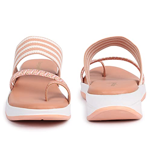 Image of Longwalk Women's Sandal Striped Design Stylish Wedges