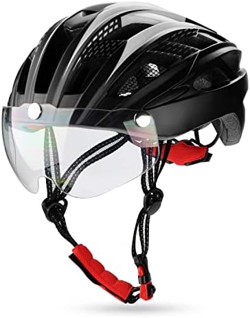 Shinmax Detachable Magnetic Bike Helmet Goggles Removable Visor for Cycle Helmet -- only for Shinmax Bike Helmet NR096