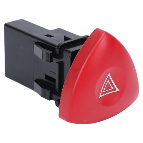 Generic Hazard Light Switch Emergency Flasher Button 8200442724 Replacement Fit for MASTER II LAGUNA Trafic, ABS Material