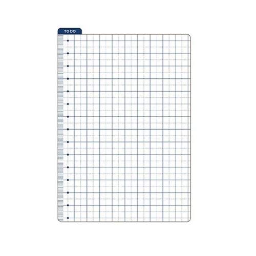 Pencil Board Bookmark Ruler Shitajiki for Traveler's Notebook A6 Size, White, Sold by Chris.W (4.13 x 5.83 Inch)