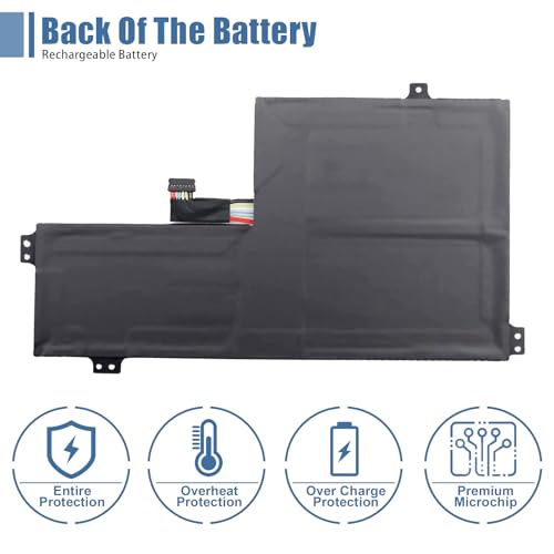 Image of L18D3PG1 L17M3PB0 42Wh Laptop Battery Replacement for Lenovo 300E 500E Chromebook 2nd Gen /100E 300E 2nd Gen, 100E 500E Chromebook 1st Gen /100E Series L17L3PB0 L17C3PG0 5B10S75394 Shape-A
