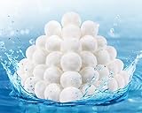 Bolas de filtro de piscina de 3 libras, bolas de filtro eficientes para reemplazar arena de filtro de piscina de 100
