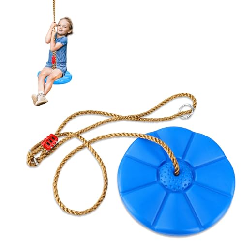Altalena da Giardino per Bambini, Sedile Altalena per Bambini, Corda per Altalena da Arrampicata, Altalena per Interni ed Esterni, Capacità fino a 100 kg, per Bambini da 3 Anni (Blu)