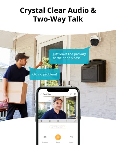 Guard Pro Ptz 2K Hd Wi Fi Security Camera With Motion Tracking, Outdoor Plug-In Power, Color Night Vision, Human Detection (1 Camera) #TOP2