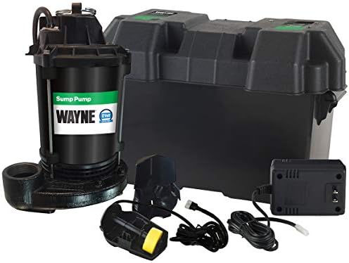 Wayne ESP25 Upgraded 12-Volt Battery Backup System, Black