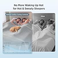 Bedsure CoolOxy Cooling Comforter King, 4X Breathable & Q-Max>0.45, Grey — image 3