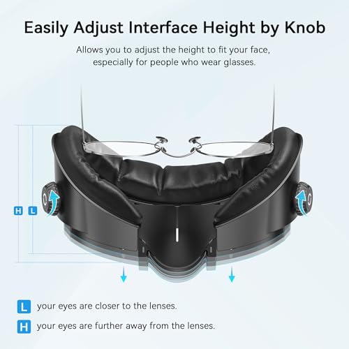 AMVR FC3 Facial Interface Face Pad Compatible with Meta/Oculus Quest 3 Accessories, with Knob Adjustable, NOT Compatible with Meta Quest 3S by AMVR - Image 3