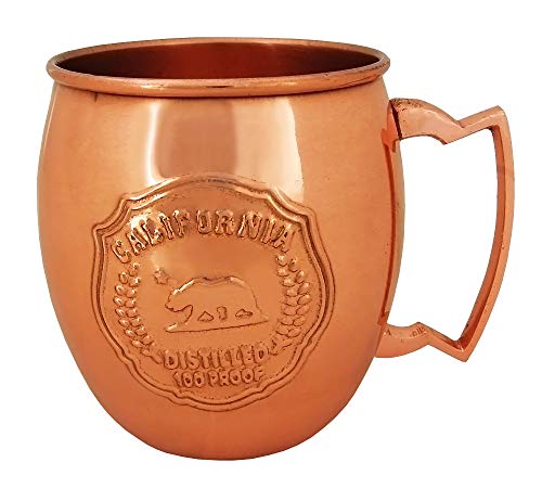 Americaware California Embossed Copper Moscow Mule Mug