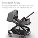 UPPAbaby Cruz V3 Stroller - from Birth + Car Seat Compatible - Full-Size, Reversible Seat - Infant Insert, Bug and Rain Shields Included - Greyson (Charcoal Mélange/Carbon Frame/Saddle Leather)