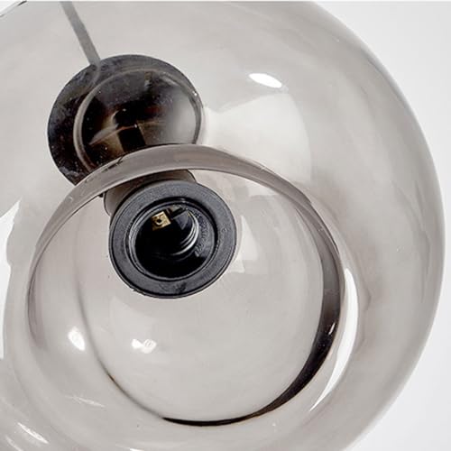 Lámpara de techo moderna de cristal ámbar para dormitorio y salón 4