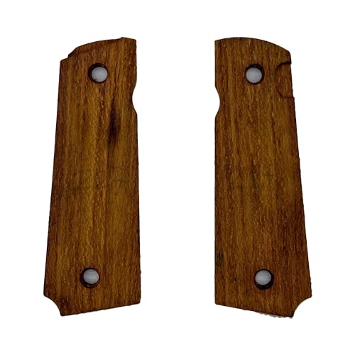 Grips en bois 1911 de qualité supérieure avec découpe Ambi Safety pour Colt et Kimber - 7