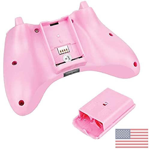 Bek Controller Replacement For Xbox 360 Controller Wireless Remote Gamepad Non-Slip Joystick Thumb Grips Double Shock Live Play Compatible With Microsoft Xbox 360 Slim Pc Windows 10 8 7 Color (Pink) #TOP5