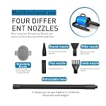 Hundefön Blower Sehr Leise 4.5 PS / 3200W Motor Einstellbare Geschwindigkeit, Hundepflege-Trockner-Gebläse mit 4 verschiedenen Düsen elastischem Schlauch und Pflegebürste… – Bild 5