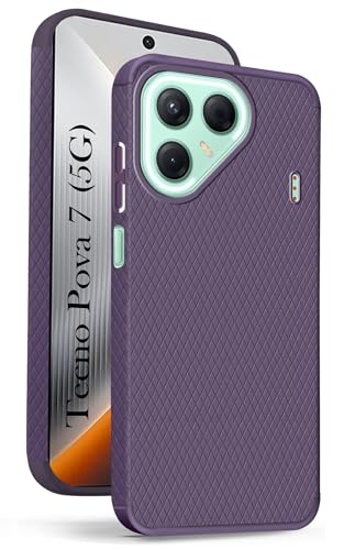 Image of Jkobi Back Cover Case for Tecno Pova 7 5G (Liquid Silicone | Side Grip | Camera Protection)