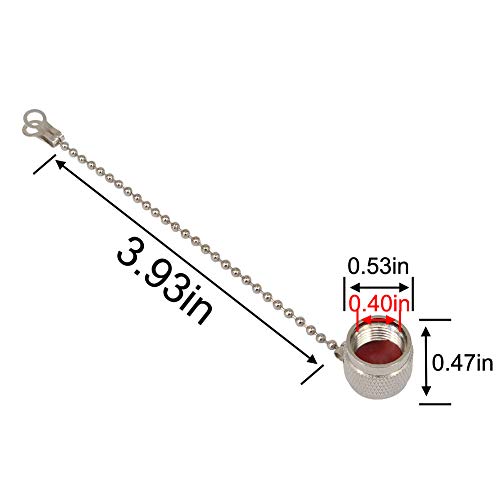 5-Pack Tapas TNC para Conector RF con Cadena miniatura 7
