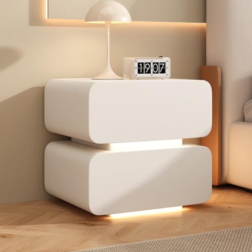 Table salon moderne blanche en cuir design solide et stable