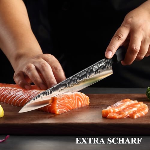 Sushi-Messer Keemake Sashimi Japanisches Fischmesser mit 25 cm Klinge