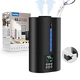 6L Humidifiers for Bedroom Large Room Home, Cool and Warm Humidifiers for Baby and Plants Mist Top F