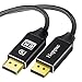 Hoppac Cavo Displayport,4K 8K Displayport Cable[2m],Cavo Dp1.4 8K@60hz,4K@144hz,2K@165hz Alta Velocità Alta Frequenza Di Aggiornamento Compatibile Per Laptop,PC,TV,Monitor