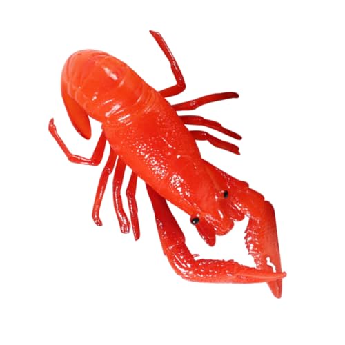 ZUNOXAZ Figurina Di Simulazione Di Aragosta in Pvc Realistica, Decorazione Da Tavolo Per Festa Di Compleanno, Statua Artificiale Sicura e Durevole Per Fotografia e Arredamento Giardino