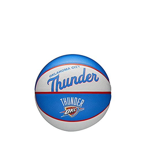 WILSON NBA Team Retro Mini Basketball - Oklahoma City Thunder