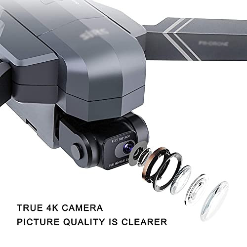 Drohne mit Kamera Klappdrohne mit 720P HD Kamera WiFi RC Quadcopter mit Sprachsteuerung, Gestensteuerung, ballistischem… – Bild 6