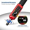ANPUDS Cacciavite Dinamometrico Digital, 0,045-3 Nm Cacciavite dinamometrico regolabile, ±1% Precisione con Maniglia Vibrante, Cicalino e LED, Chiave Dinamometrica Elettronica Per Bicicletta e Moto