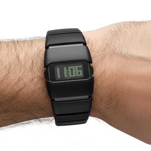 Image of ON TIME OCTUS Unisex Retro Digital Watch | Futuristic Link Strap | LED Display Wristwatch for Men, Women