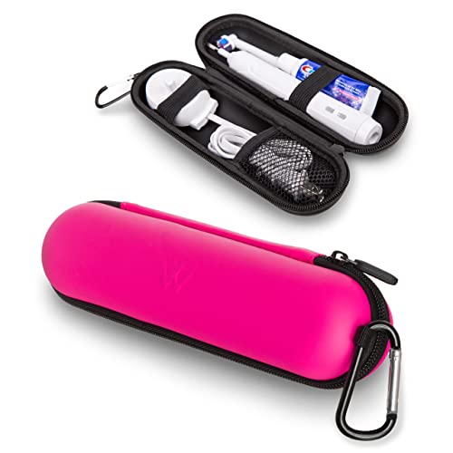 Wilken — Estojo elétrico para escova de dentes | Estojo de viagem universal | Modelo de EVA, rosa