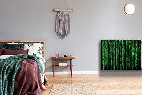 Cache aération magnétique vert 80x60cm couverture de radiateur Decormat à fixation rapide - 6