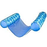 Big Joe Shaka Hammock Sling Pool Float, Coral Bloom, Doubled-Sided Mesh, Quick Draining Fabric, No Inflation Needed