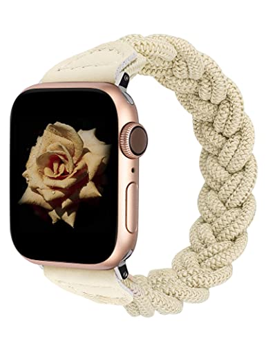 Image of Wearlizer Stretchy Braided Band Compatible with Apple Watch Bands Women