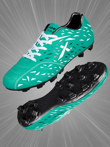 Image of Vector X Titan Football Shoes for Mens| Faux Leather Upper with PVC Sole | Sports and Athletic Footwear Comfortable Football Shoes /Football Studs