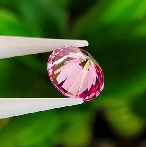 3.00 Ct Pink Lab Grown Diamond Certified Round Cut D Grade 10x10x6 MM Loose Gemstone for Crafting & Necklace Ring Bracelet Jewelry