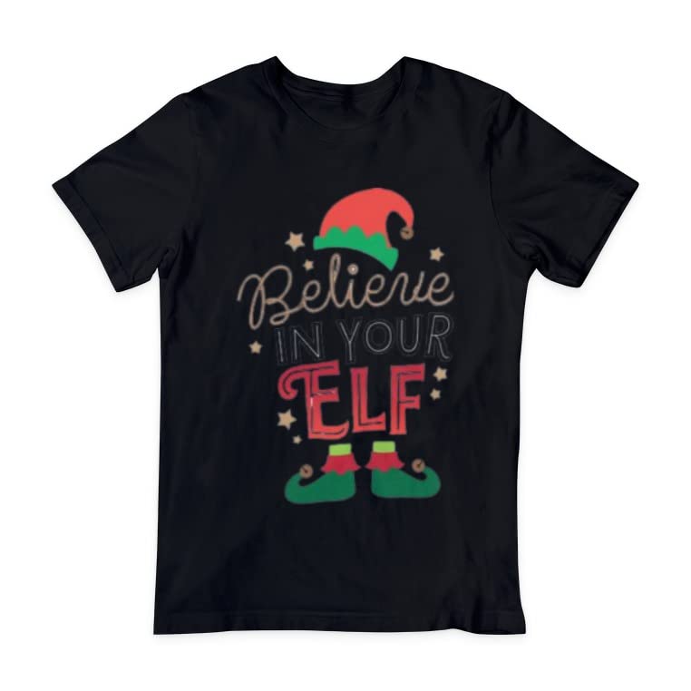 GenericBelieve In Your ELF Statement Printed Tee Unisex for Adult