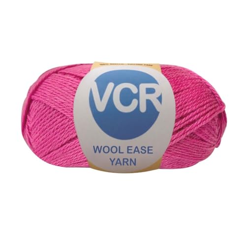 Image of VCR Hot Pink Wool Ease Yarn, 100 Grams Hank, 260 Meters Length, 100% Wool Ball for Crochet and Knitting, Suitable for Mufflers, Scarves & cowls Pack of 1