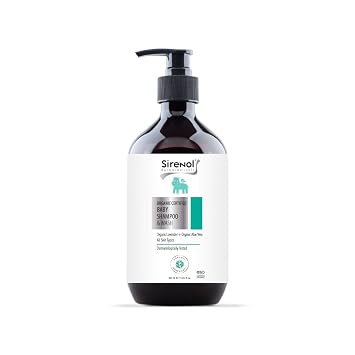 Sirenol Organic Baby Shampoo & Body Wash - Cosmos Certified, Dermatologist Tested, Detangling, Sensitive & Tear-Free Natural Formula, Clean Ingredients, 13.5oz