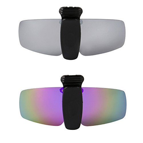 Clip de lunettes de soleil titane avec verres pourpres UV400