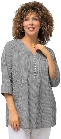 Ulla Popken Damen Tunika Blusen (1er Pack)