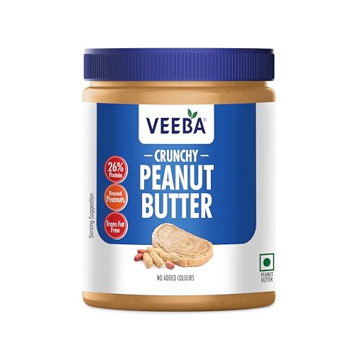 VEEBA Crunchy Peanut Butter| High Protein|Naturally Gluten Free|Vegan|Trans Fat Free|No Added Preservatives|No Added Colour&Flavour|Non Gmo|925G (B077G3ST32) Amazon Price History, Amazon Price Tracker