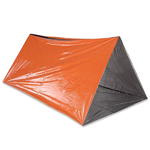 Tenda Tubo, Andoer Tenda Tubo de Emergência Survival O Shelter Rescue Camping Tenda Filme de Alumíni