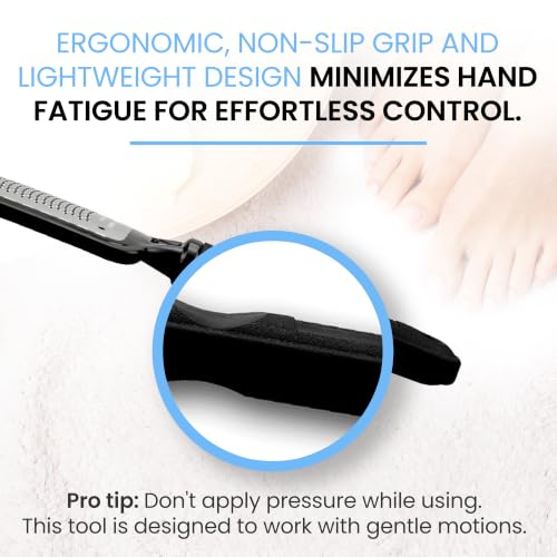 Image of Colossal Foot rasp Foot File and Callus Remover. Best Foot Care Pedicure Metal Surface Tool to Remove Hard Skin. Can be Used on Both Wet and Dry feet, High Grade Stainless Steel File