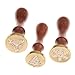 Produktbild D DOLITY 3 Stücke Weihnachts Themen Wachssiegel Wachs Siegel Stempel Kit für Hochzeit Dekoration