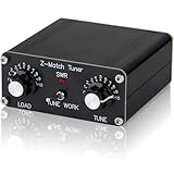 QRP Manual Antenna Tuner Z-Match 3-28MHz for Ham Radio CW, 5W Z-Match Tuner with BNC, Adjust Impedance Matching