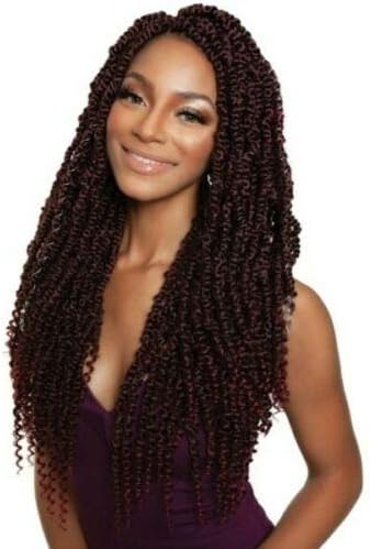 (6 Pack) Afri Naptural Caribbean Crochet Braid - TWB112 Gorgeous Passion Twist 20" (T1B/Bug)