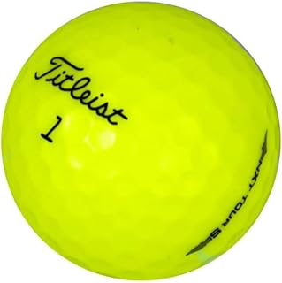 Titleist NXT Tour Yellow Golf Balls in Near Mint Condition, Recycled Used Golf Balls, AAAA Quality, Titleist NXT Tour, Yellow
