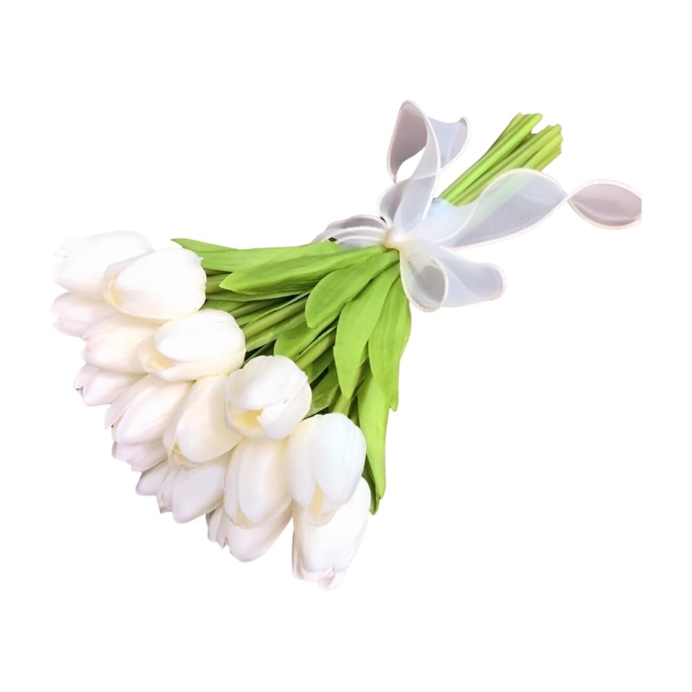 CTRLZS Artificial Tulip Flowers, Bouquet, 15 Artificial Tulip Flowers, Valentine'S Day Gift A